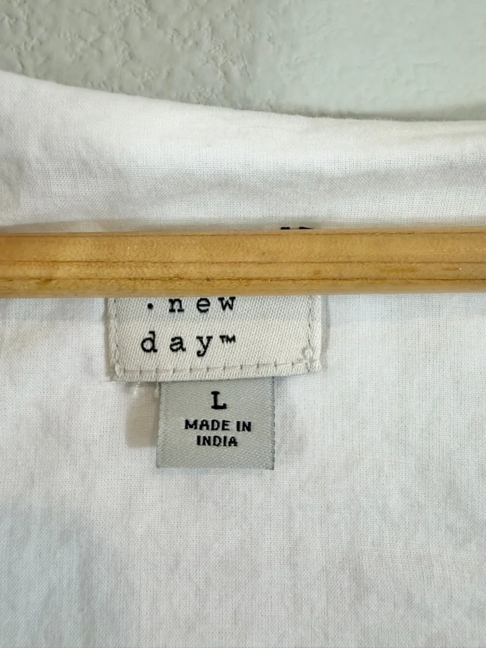 A New Day White Linen Dress Size L Sleeveless Belted Button Front Summer Casual